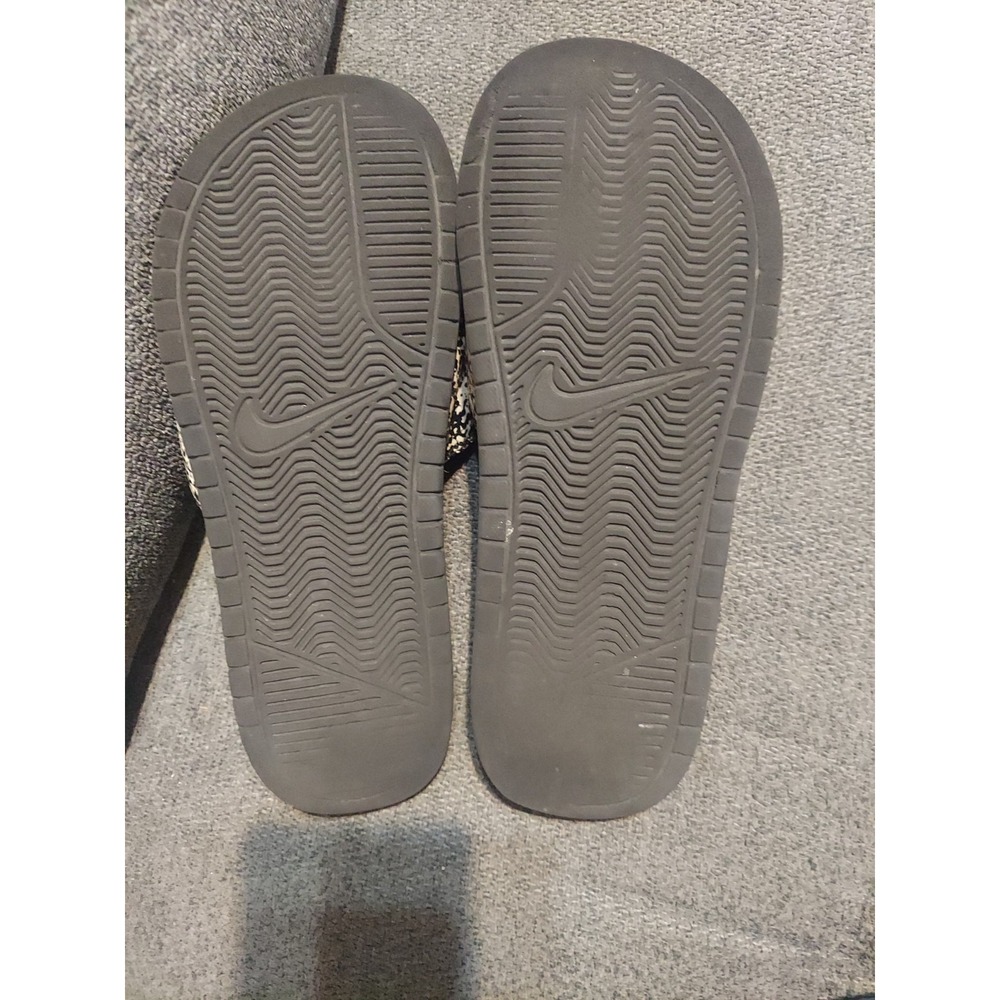 Nike Benassi JDI Slides Sandals Black White Men Sz 7 Slip-On Sports Summer - Picture 8 of 10